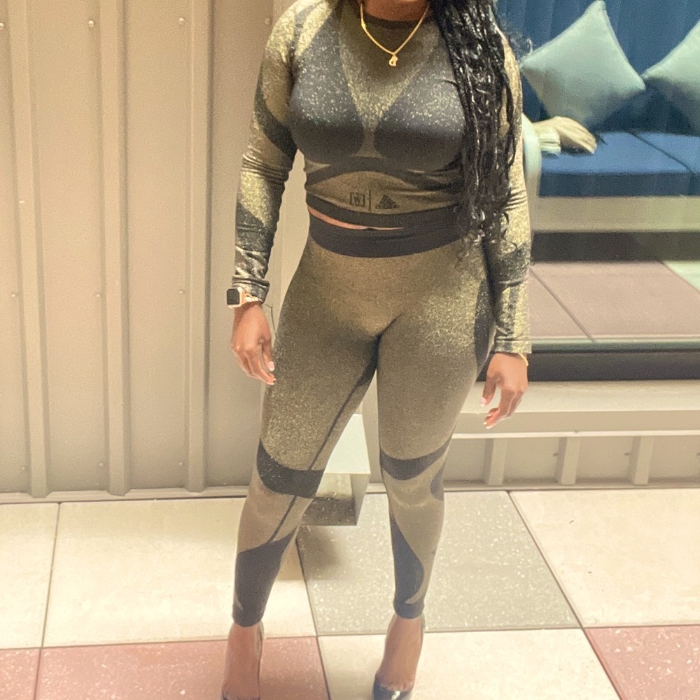 Wolford STUDIO MOTION  Metallic  LEGGINGS ADIDAS X WOLFORD collaboration